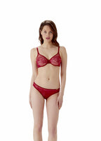 Gossard Glossies Lace Moulded BH Bordeaux