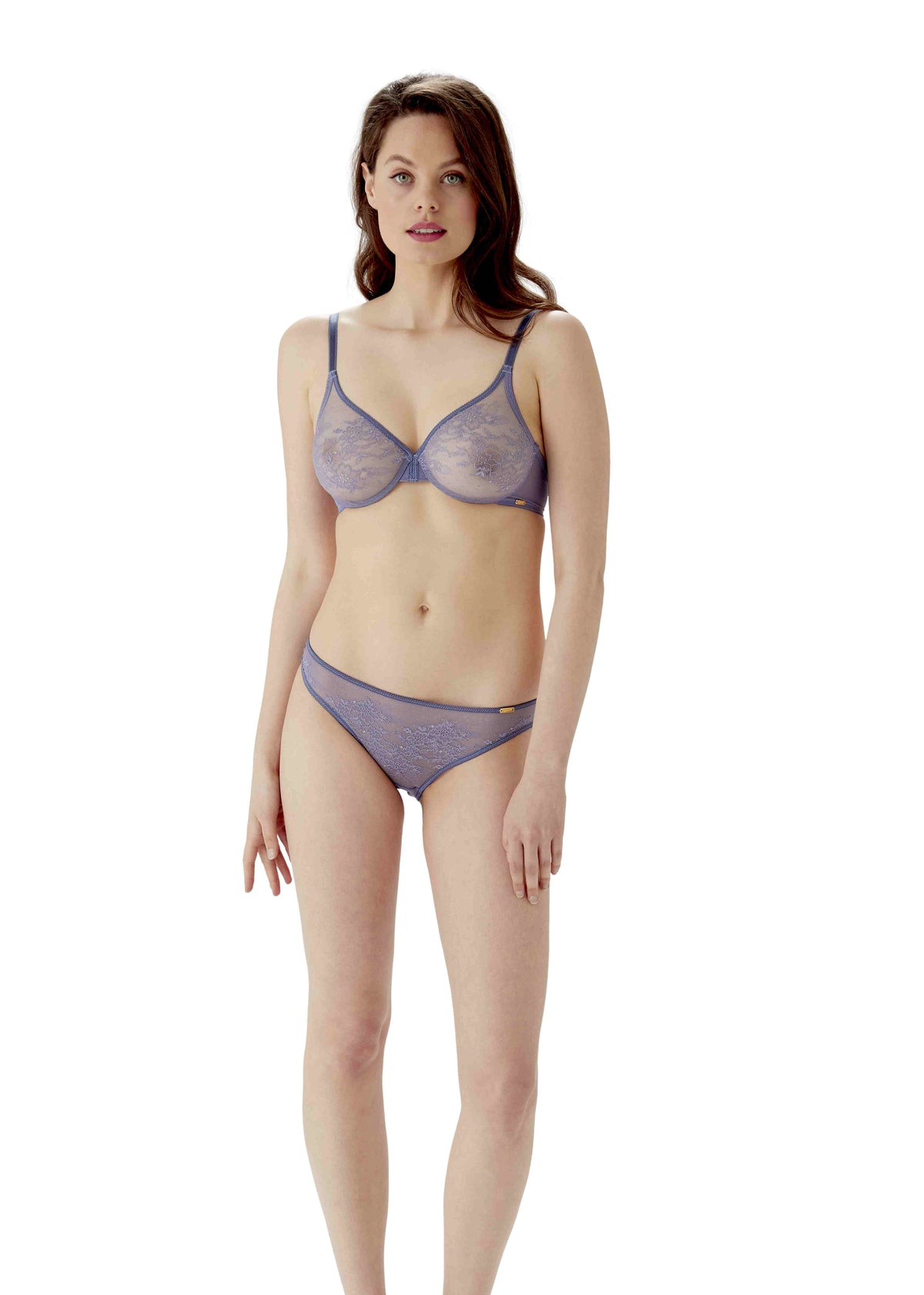 Gossard Glossies Lace Slip Heron