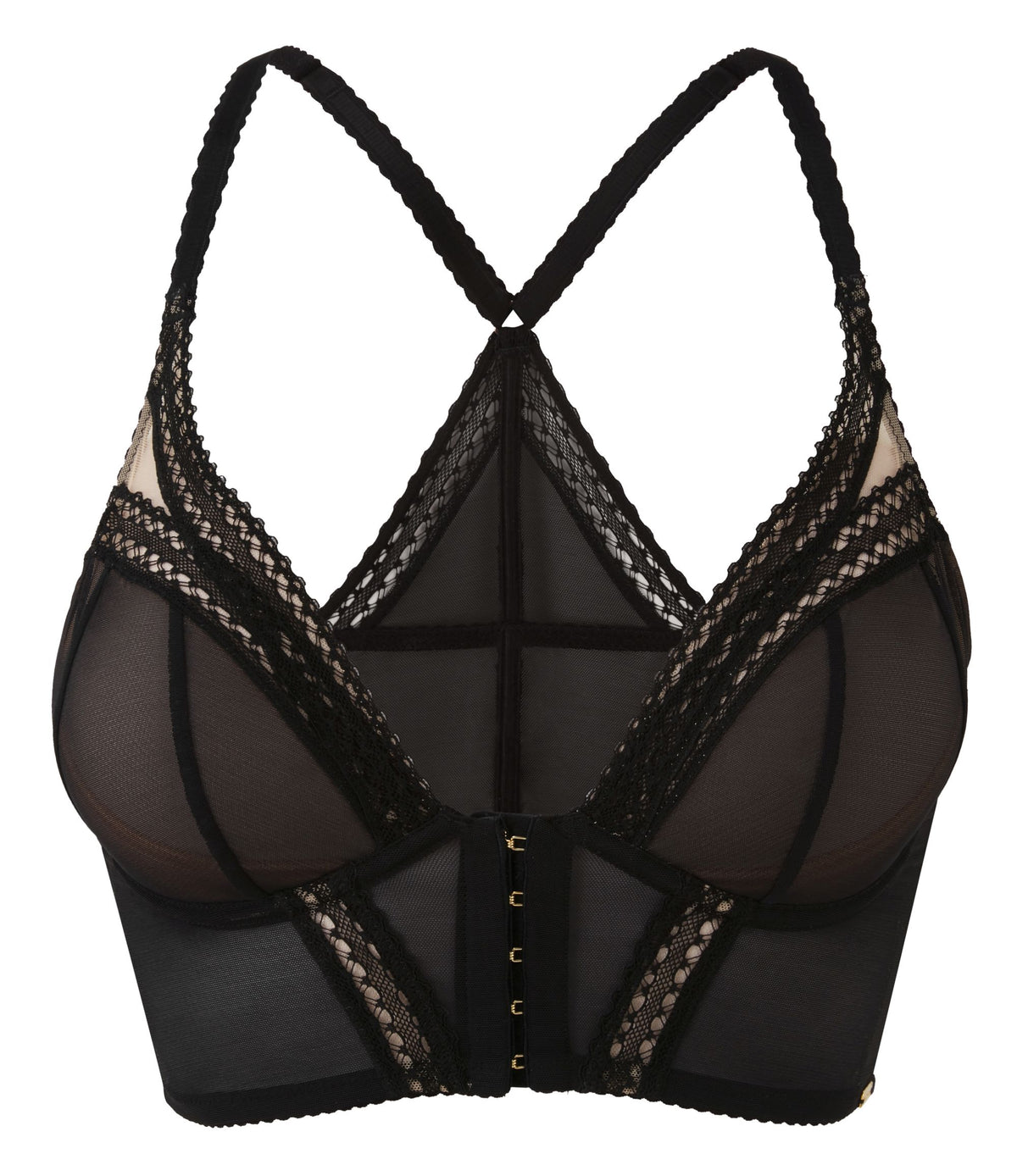 Gossard Sheer Seduction Longline bügel BH mit Frontverschluss Black