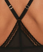 Gossard Sheer Seduction Longline bügel BH mit Frontverschluss Black