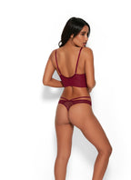 Gossard VIP Romanchic Push-Up Longline BH Bordeaux