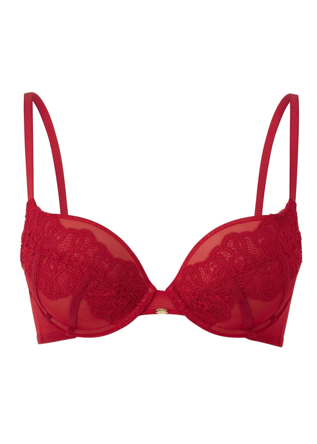 Gossard VIP Guipure Push-Up BH Lipstick Red