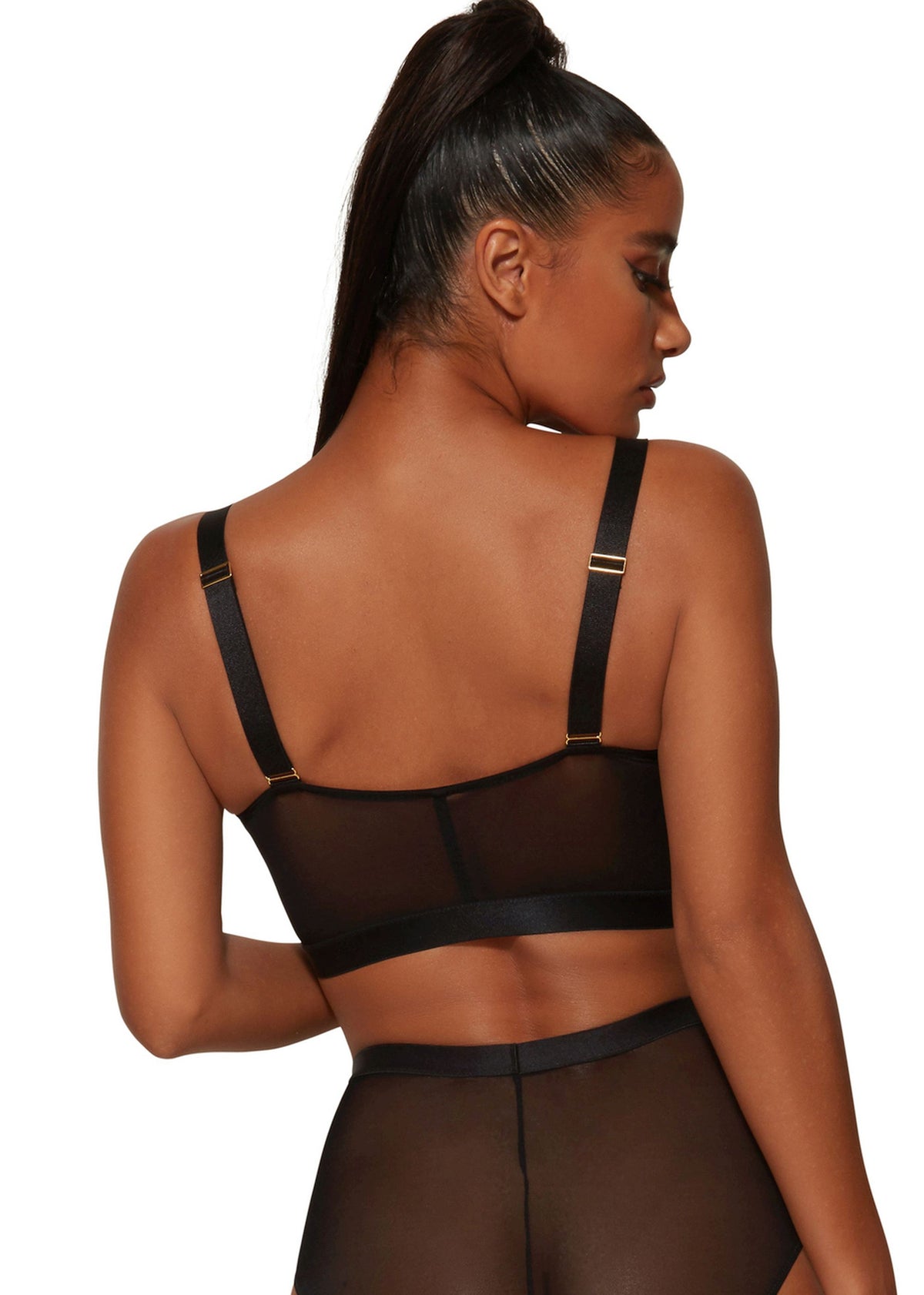 Gossard Femme Longline V-Bügel BH mit Frontverschluss Black