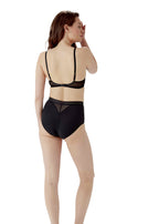 Gossard Sheer Stripe Taillen Slip Black