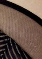 Gossard Sheer Stripe Balcony BH Black
