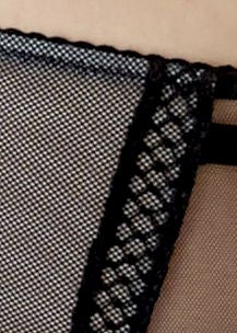 Gossard Shadow Mesh Strumpfgürtel Black/Grey