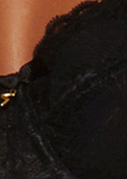 Gossard Lace Trägerloser Push-Up BH Black
