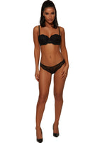 Gossard Lace Trägerloser Push-Up BH Black