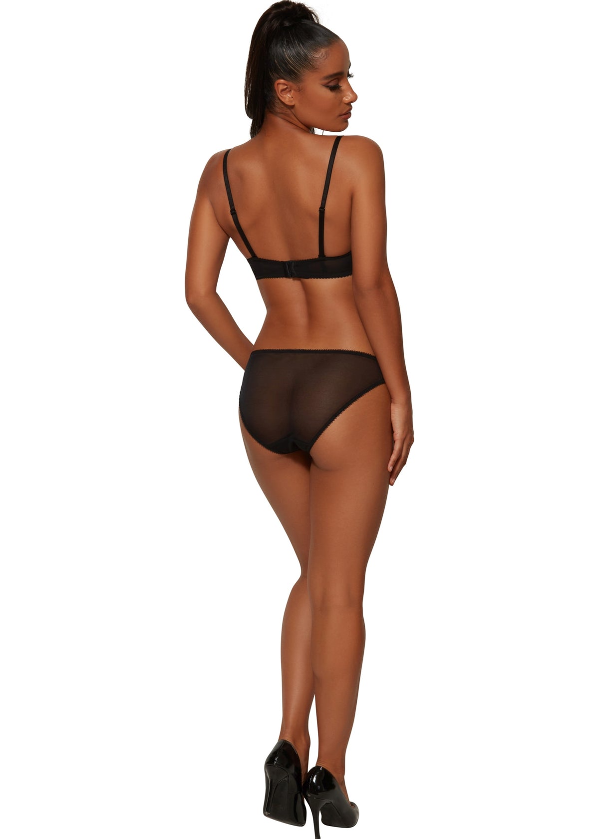 Gossard Lace Trägerloser Push-Up BH Black