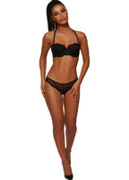 Gossard Lace Trägerloser Push-Up BH Black