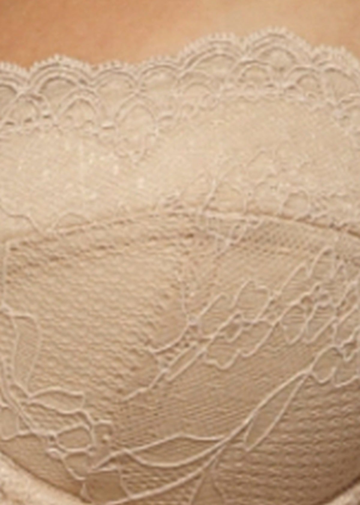 Gossard Lace Trägerloser Push-Up BH Nude