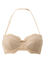 Gossard Lace Trägerloser Push-Up BH Nude