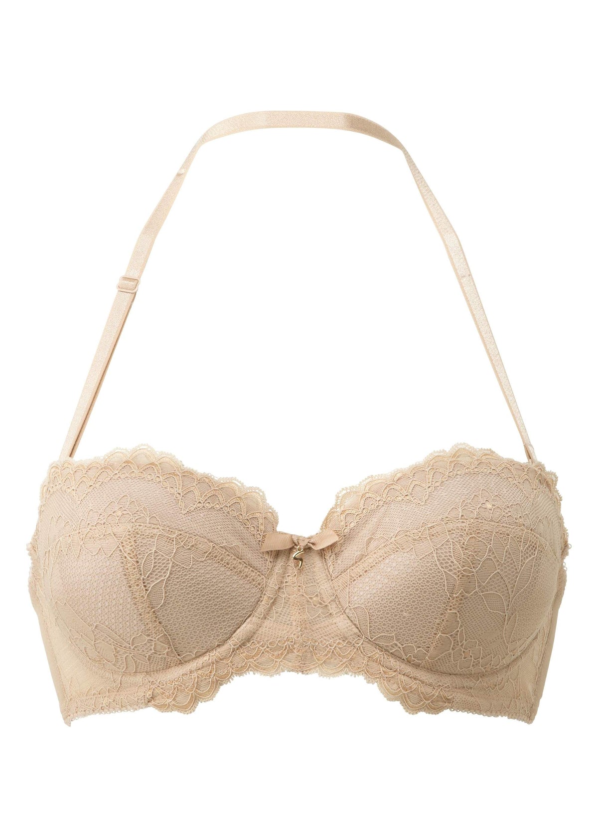 Gossard Lace Trägerloser Push-Up BH Nude