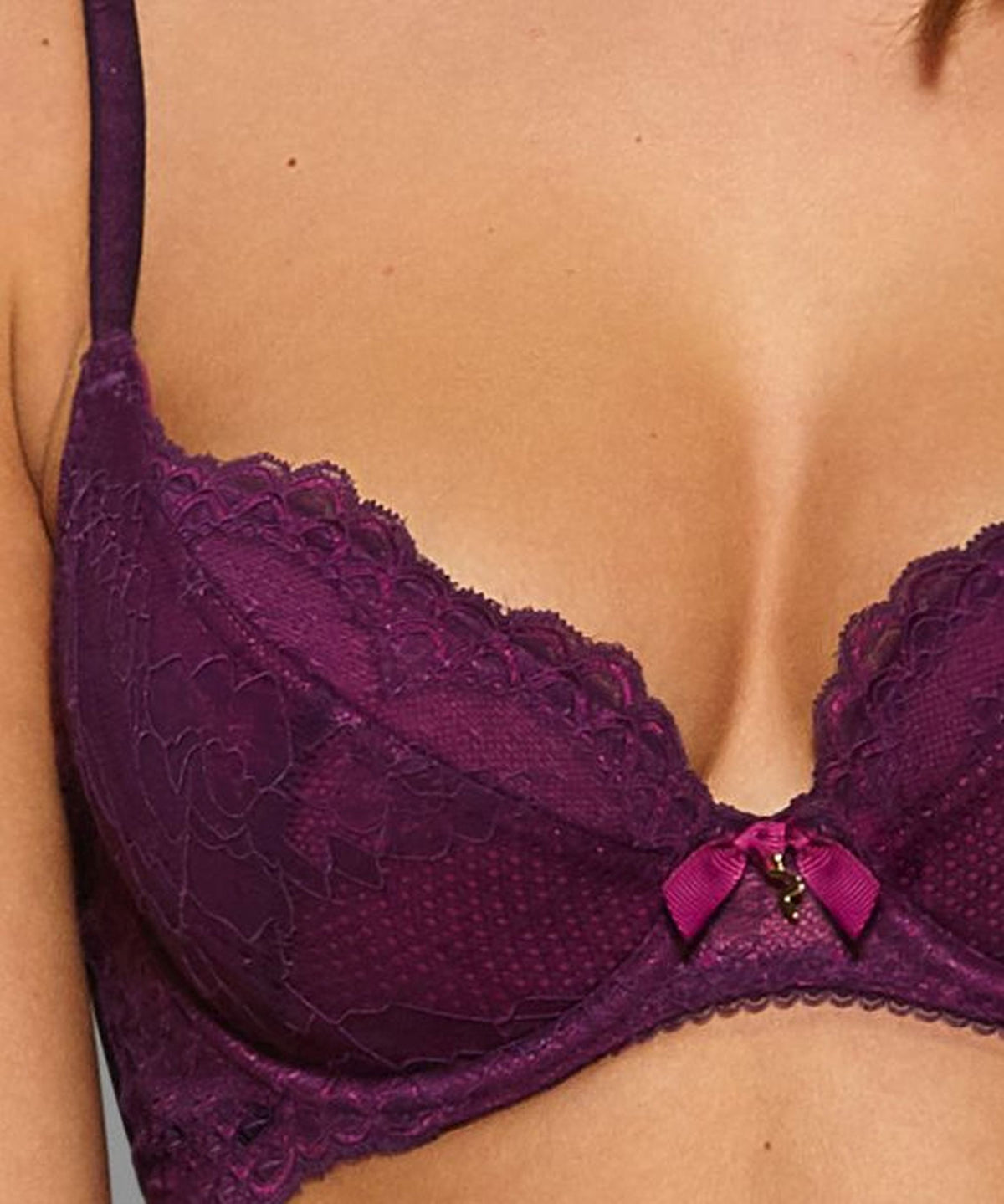 Gossard Lace Push-Up BH Purple