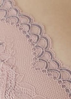 Gossard Lace Longline V-Bügel BH mit Frontverschluss Balettpink/Silver