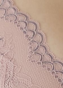 Gossard Lace Longline V-Bügel BH mit Frontverschluss Balettpink/Silver