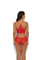 Gossard Lace Longline V-Bügel BH mit Frontverschluss Chilli Red