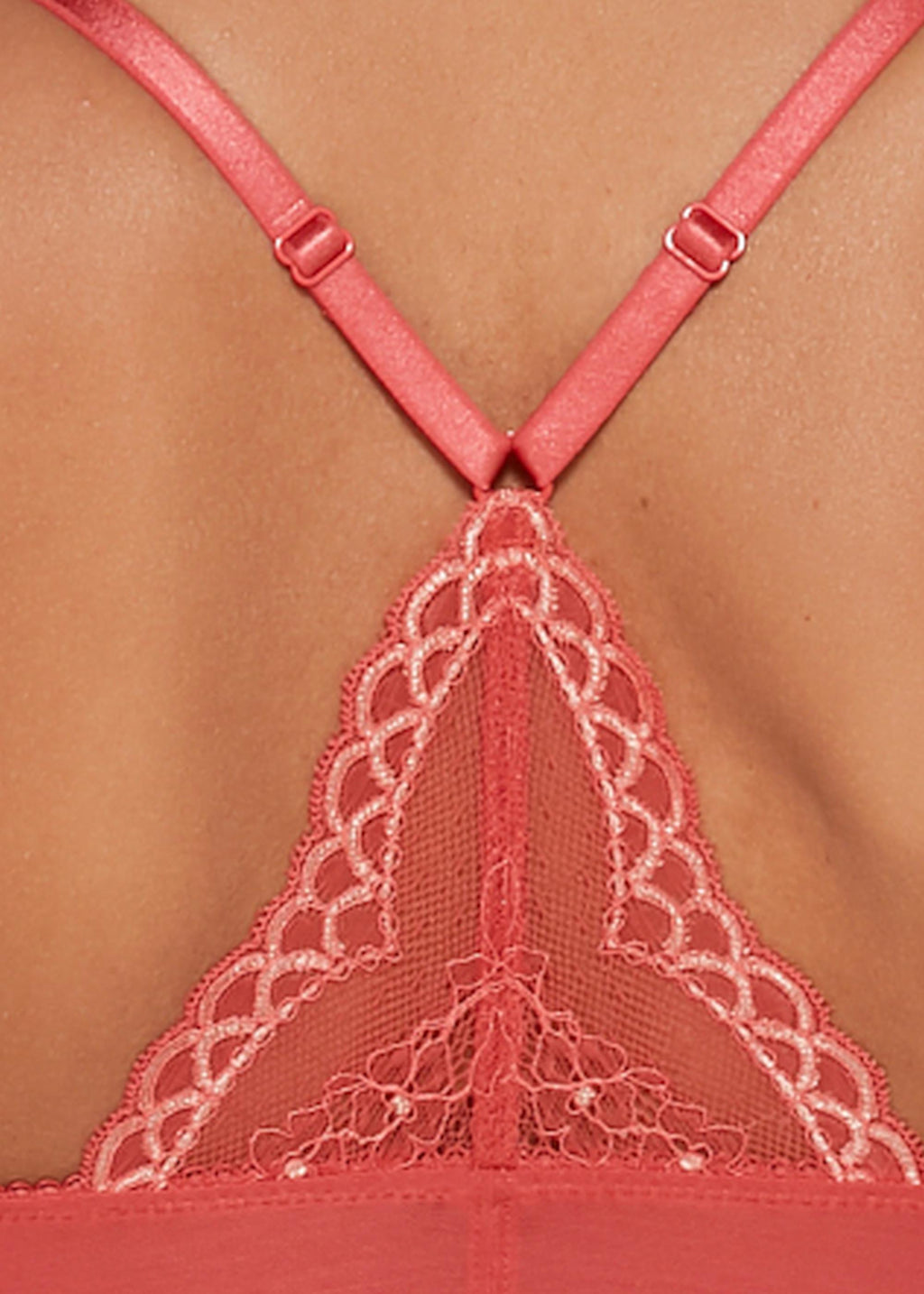 Gossard Lace Longline BH mit Frontverschluss Cinnamon