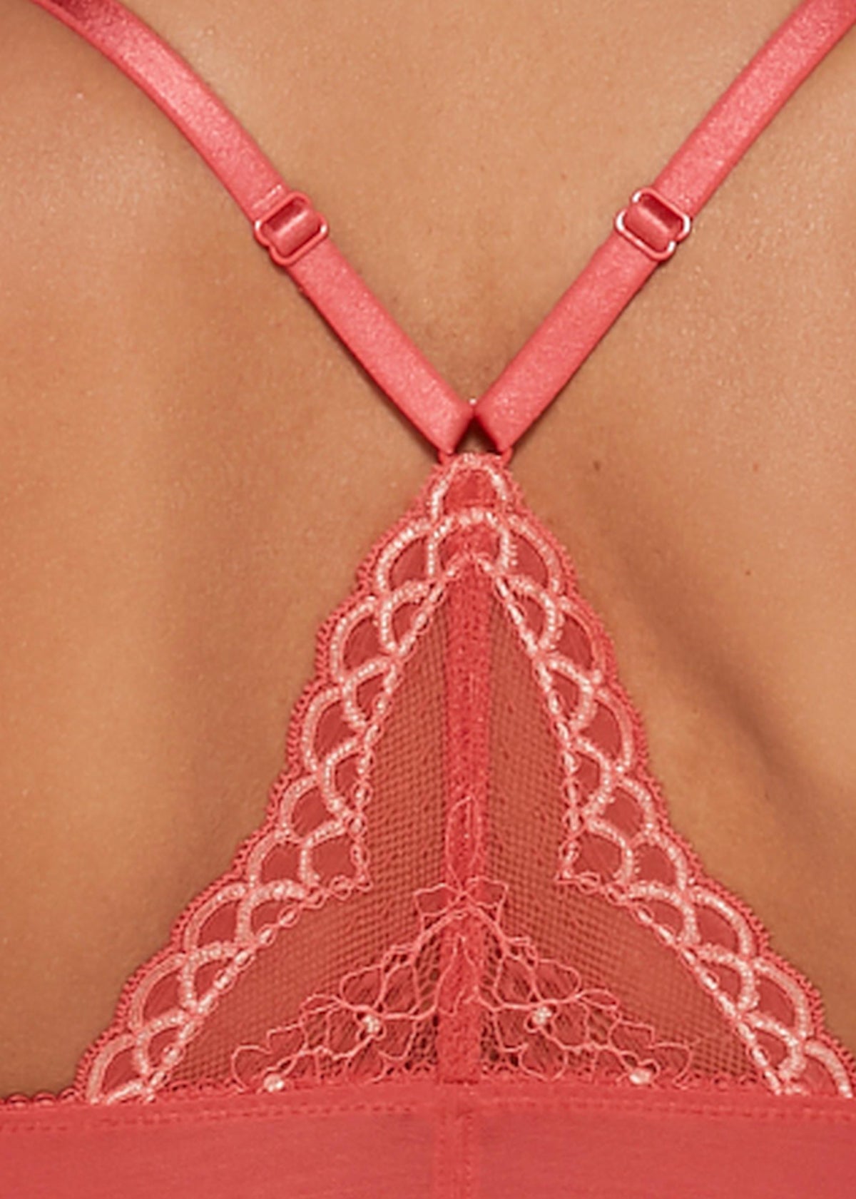 Gossard Lace Longline BH mit Frontverschluss Cinnamon