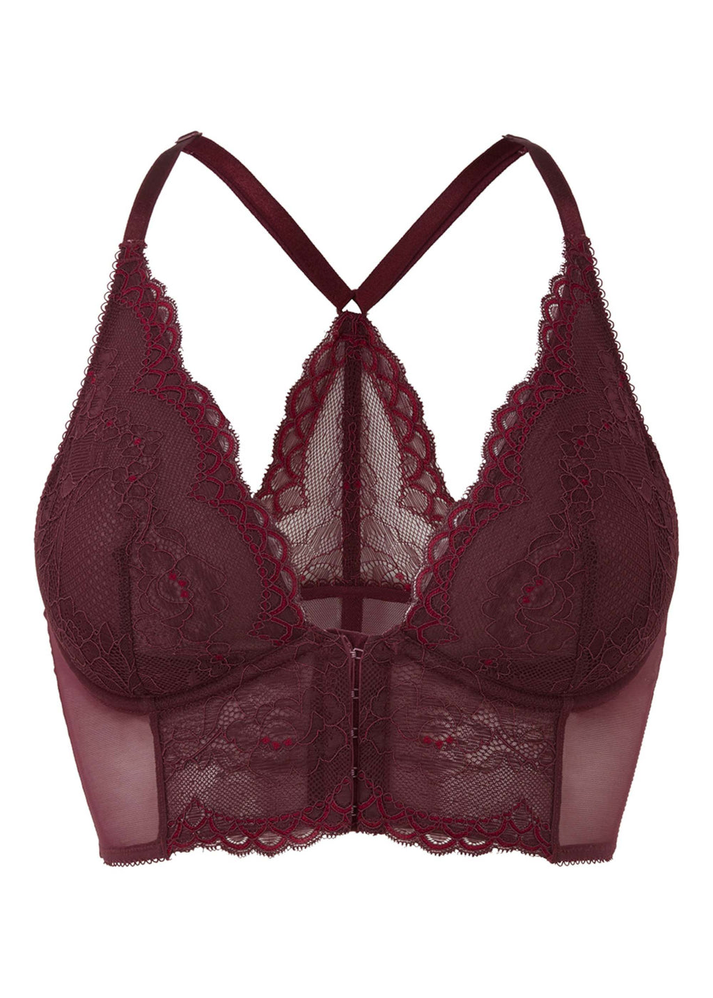 Gossard Lace Longline BH mit Frontverschluss Feige