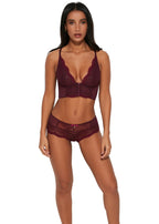 Gossard Lace Longline BH mit Frontverschluss Feige