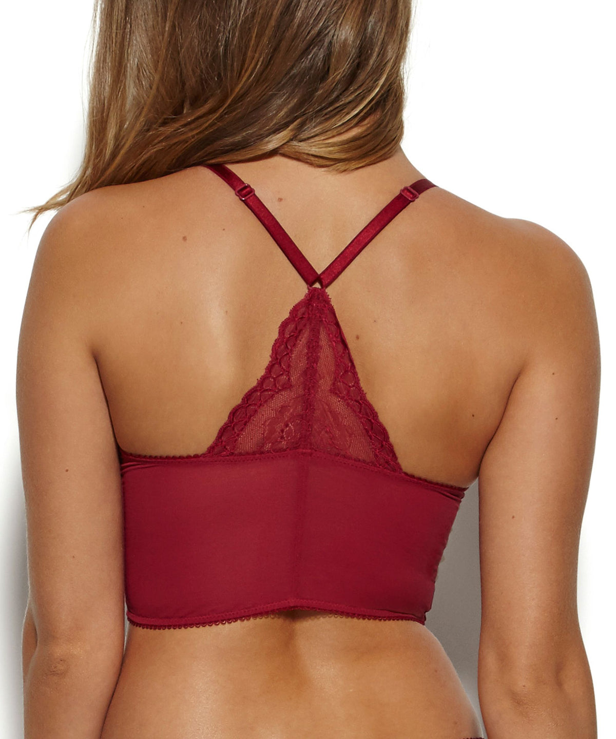 Gossard Lace Longline V-Bügel BH mit Frontverschluss Ruby