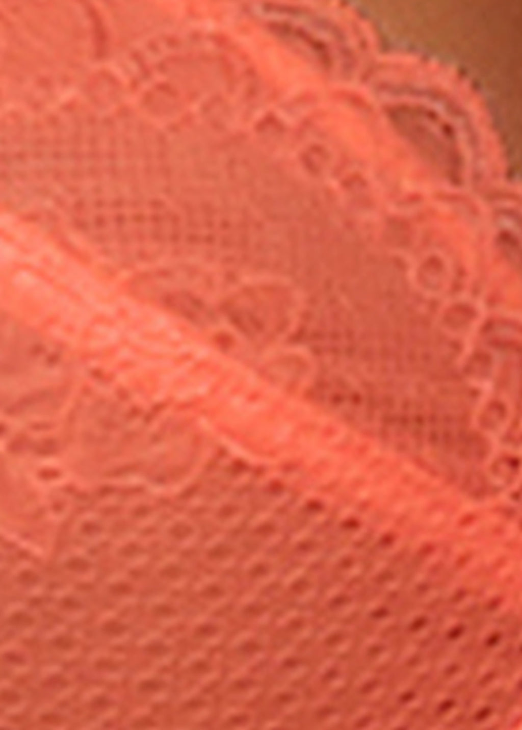 Gossard Lace Natural Push-Up BH Neon Coral