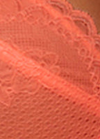 Gossard Lace Natural Push-Up BH Neon Coral